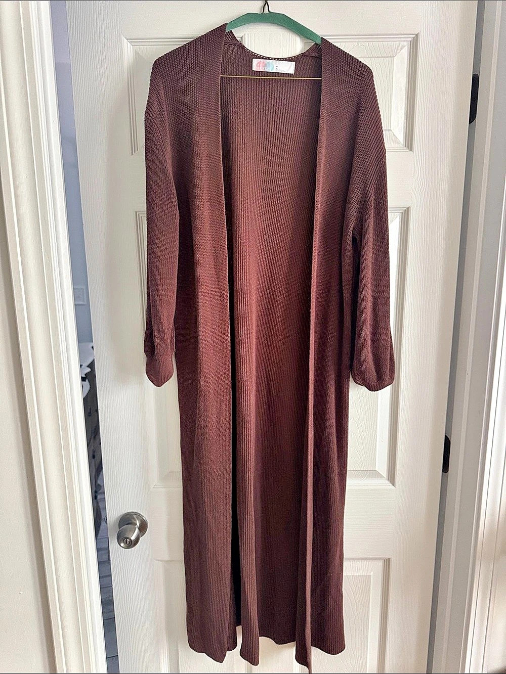 Free People Hailee Cardi Set Brown Ribbed Cardigan Set